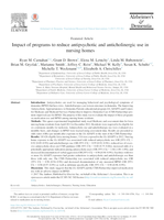 Impact of programs to reduce antipsychotic and anticholinergic use in nursing homes