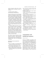 Consumption and Intellectual Property