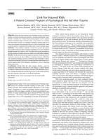 Link for Injured Kids: A Patient-Centered Program of Psychological First Aid After Trauma