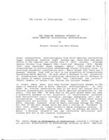 The Changing Research Interests of North American Sociocultural Anthropologists