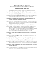 Bibliography for The New Adolescence: Ideas, Inspiration, Information for Youth Services Librarians