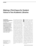 Making a Third Space for Student Voices in Two Academic Libraries
