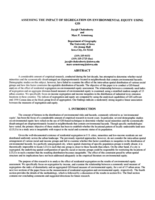 Assessing the impact of segregation on environmental equity using GIS