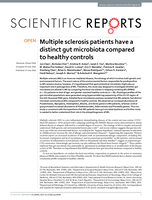 Multiple sclerosis patients have a distinct gut microbiota compared to healthy controls