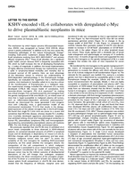 KSHV-encoded vIL-6 collaborates with deregulated c-Myc to drive plasmablastic neoplasms in mice