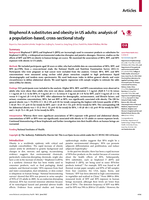 Bisphenol A substitutes and obesity in US adults: analysis of a population-based, cross-sectional study