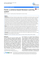 Ferret: A Sentence-based Literature Scanning System