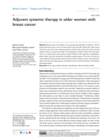 Adjuvant systemic therapy in older women with breast cancer