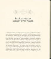 Introduction. The last guitar Shelley ever played