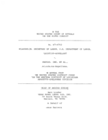 McLaughlin, Secretary of Labor v. Seafood, Inc. et al. Brief of Amicus Curiae, 87-4762 (1988)