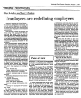 Employers are Redefining Employees
