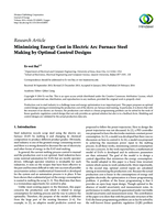 Minimizing Energy Cost in Electric Arc Furnace Steel Making by Optimal Control Designs
