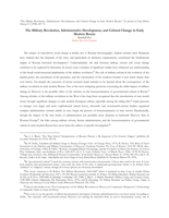 The Military Revolution, Administrative Development, and Cultural Change in Early Modern Russia