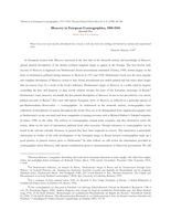 Muscovy in European Cosmographies, 1517-1544