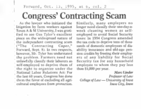Congress' Contracting Scam