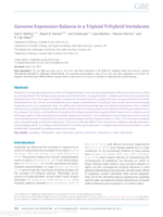 Genome expression balance in a triploid trihybrid vertebrate