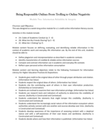 Being Responsible Online: From Trolling to Online Negativity: Module Two