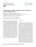 Comprehensive atmospheric modeling of reactive cyclic siloxanes and their oxidation products