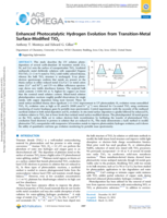 Enhanced Photocatalytic Hydrogen Evolution from Transition-Metal Surface-Modified TiO₂