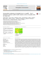Uncontrolled Combustion of Shredded Tires in a Landfill - Part 2: Population Exposure, Public Health Response, and an Air Quality Index for Urban Fires