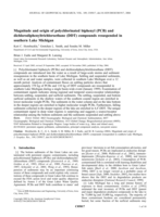 Magnitude and origin of polychlorinated biphenyl (PCB) and dichlorodiphenyltrichloroethane (DDT) compounds resuspended in southern Lake Michigan