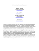 A Supply Side Theory of Mediation