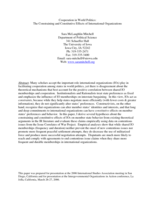 Cooperation in World Politics: The Constraining and Constitutive Effects of International Organizations