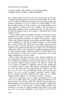 Can We Assess the Effects of Revolution?  A third look at the Cuban Evidence