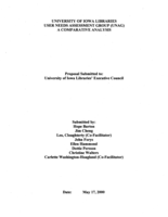 University of Iowa Libraries User Needs Assessment Group (UNAG) A Comparative Analysis