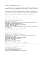 Appendix C: Selected Works of Life-Writing
