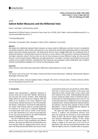 Salient Ballot Measures and the Millennial Vote