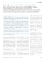 Mold and Endotoxin Levels in the Aftermath of Hurricane Katrina: a Pilot Project of Homes in New Orleans Undergoing Renovation