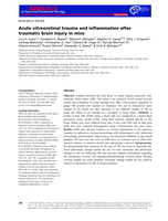 Acute vitreoretinal trauma and inflammation after traumatic brain injury in mice
