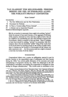 Tax Glasnost' for Millionaires: Peeking Behind the Veil of Ignorance Along the Publicity-Privacy Continuum