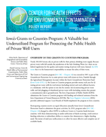 Iowa’s Grants to Counties Program: A Valuable but Underutilized Program for Protecting the Public Health of Private Well Users
