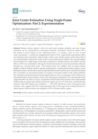 Joint Center Estimation Using Single-Frame Optimization: Part 2: Experimentation