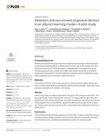 Retention and recruitment of general dentists in an adjunct teaching model-A pilot study
