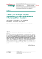 A Fatal Case of Herpes Simplex Encephalitis with Two False-Negative Polymerase Chain Reactions