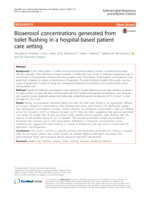 Bioaerosol concentrations generated from toilet flushing in a hospital-based patient care setting