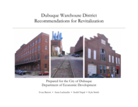 Dubuque Warehouse District Recommendations for Revitalization
