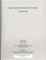 Improving Downtown Iowa City's Alleys : A Clear Path