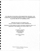 1993 Update of the Population Projection, Housing, and Community Facilities Sections of the 1975 Comprehensive Plan for the City of Fairfield, Iowa