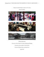 Tenant Association Projects in the Iowa City Area: Practicum Report