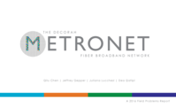 The Decorah Metronet Fiber Broadband Network
