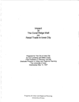 Impact of the Coral Ridge Mall on Retail Trade in Iowa City