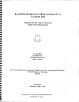Land Use Alternatives for the Iowa City Landfill Site