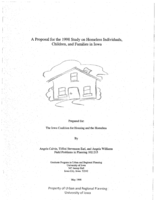 A Proposal for the 1998 Study on Homeless Individuals, Children, and Families in Iowa