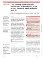 Early coronary angiography and survival after out-of-hospital cardiac arrest: a systematic review and meta-analysis