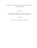 Geophysical investigation of the stone zone and loamy mantle on the Iowan surface