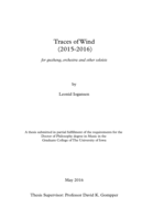 Traces of wind (2015-2016): for guzheng, orchestra and other soloists